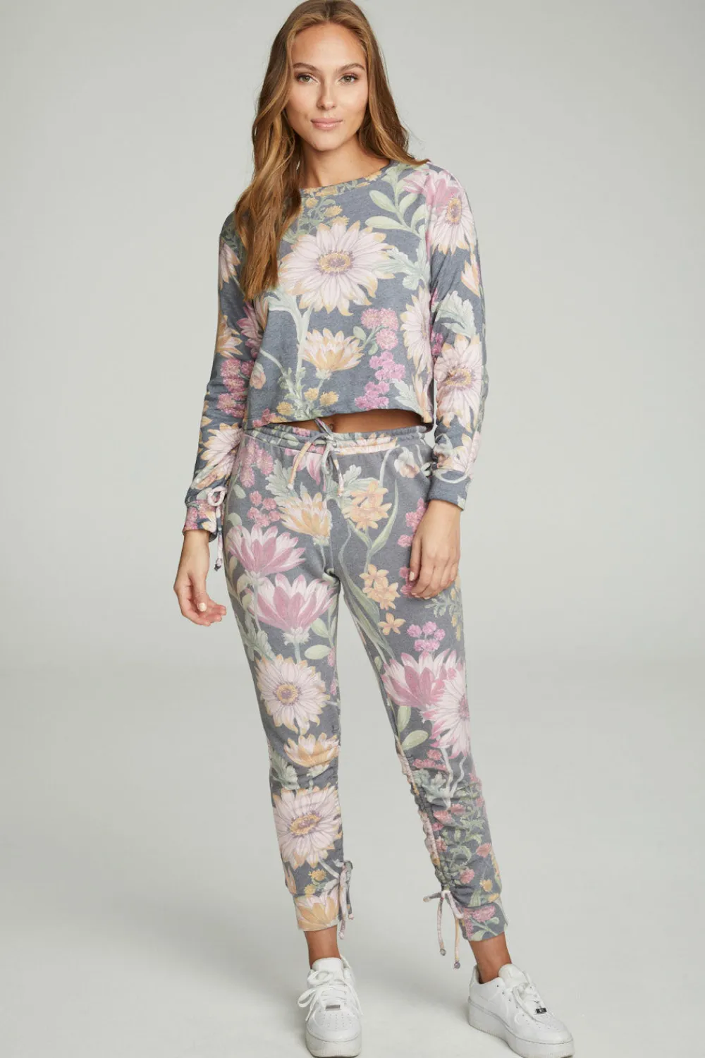 Sale Drawstring Shirred Cuffed Slim Jogger Women Bottoms