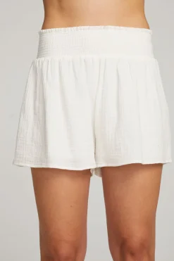 Fashion Electra White Short Women Loungewear|Bottoms