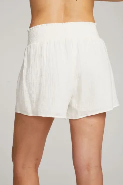 Fashion Electra White Short Women Loungewear|Bottoms