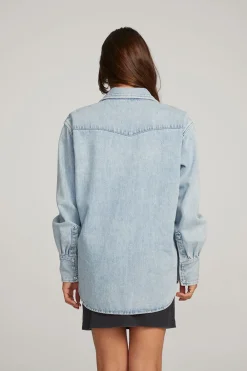 Store Elk Classic Blue Button Down Women Loungewear|Tops