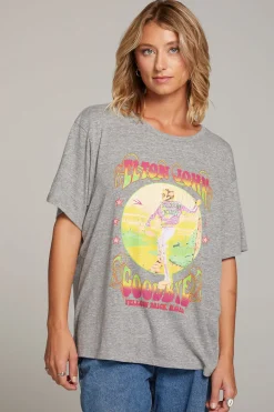 Hot Elton John Yellow Brick Road Tee Women Loungewear|Music