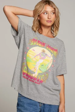 Hot Elton John Yellow Brick Road Tee Women Loungewear|Music