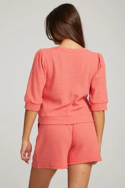 Shop Elyse Flame Red Pullover Women Loungewear|Tops