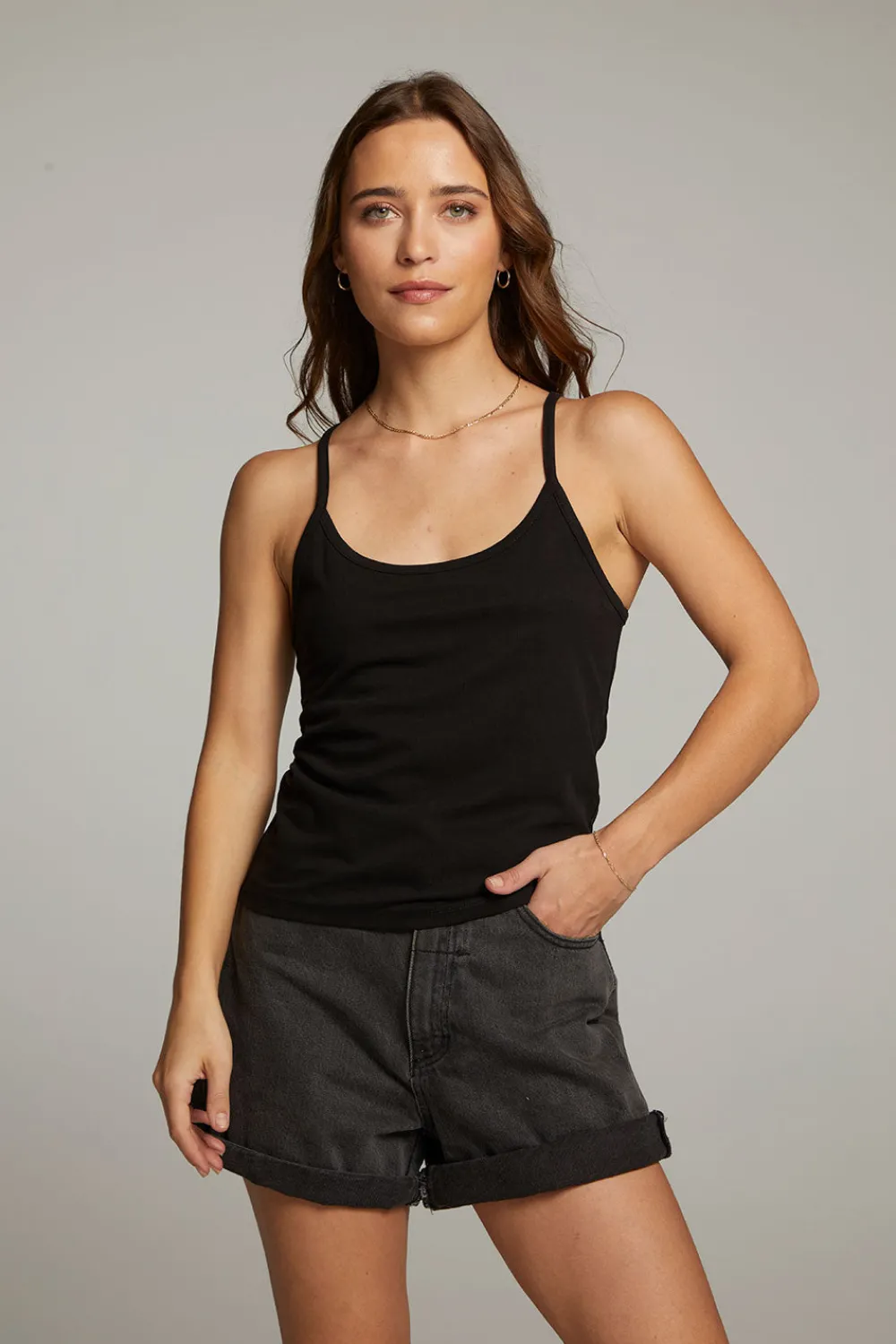 Fashion Emma Black Tank Top Women Loungewear|Tops