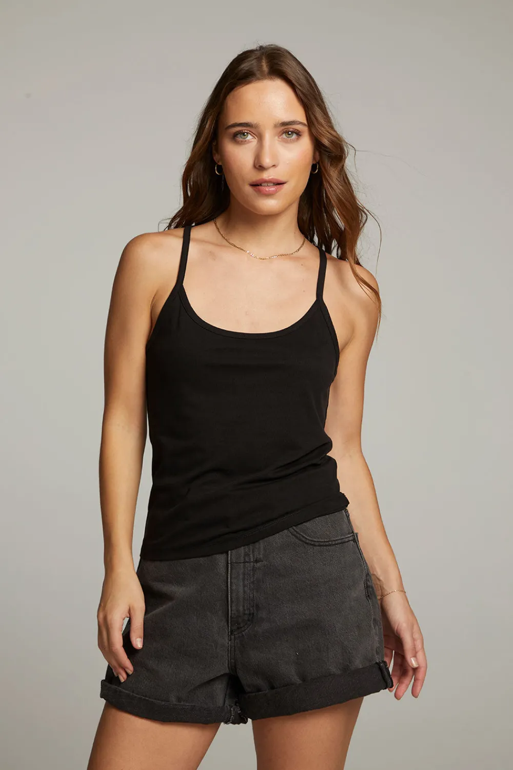 Fashion Emma Black Tank Top Women Loungewear|Tops