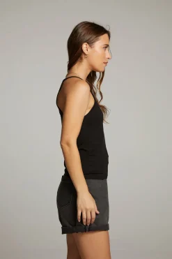 Fashion Emma Black Tank Top Women Loungewear|Tops