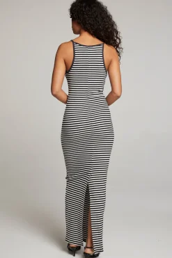 Fashion Emma Punk Stripe Maxi Dress Women Loungewear|Dresses