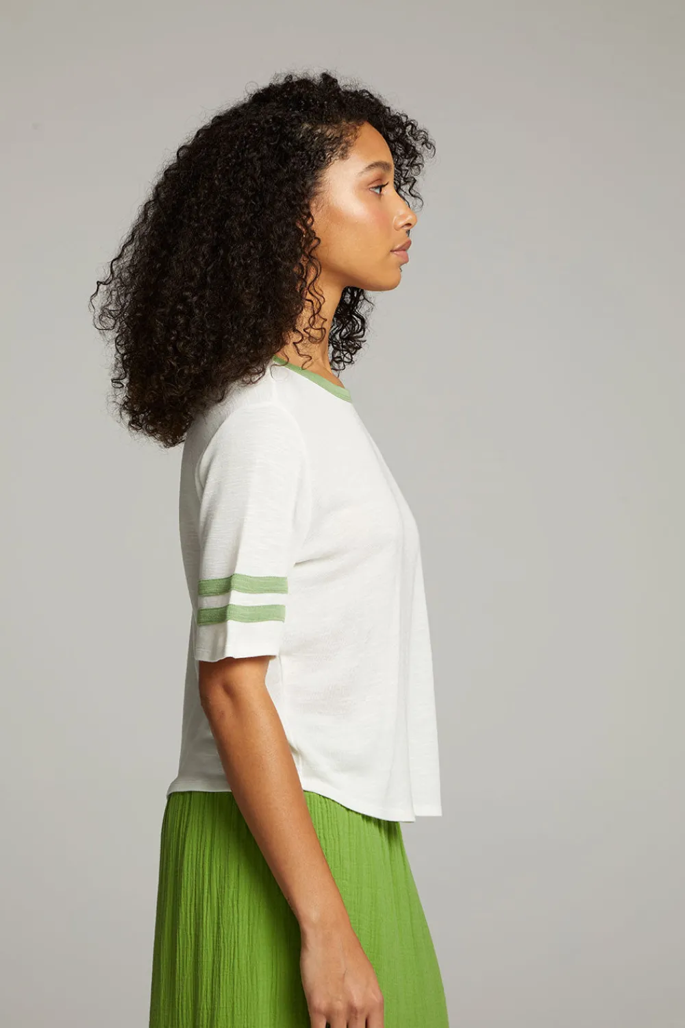Cheap Enrique White Short Sleeve Women Loungewear|Tops