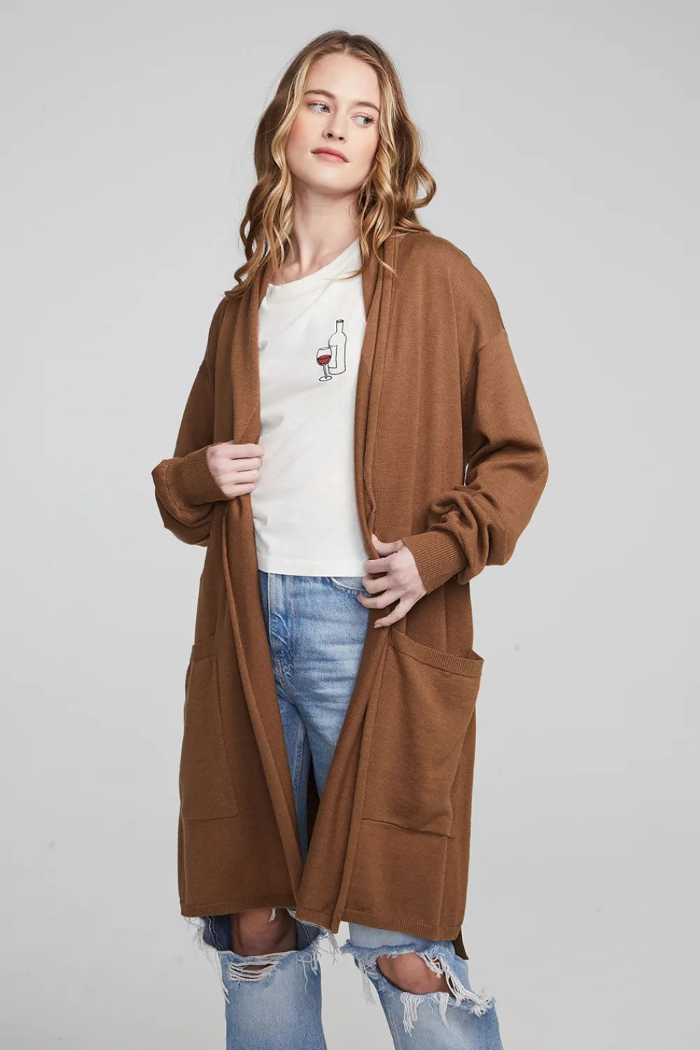 Online Eve Deep Taupe Sweater Women Outerwear|Loungewear
