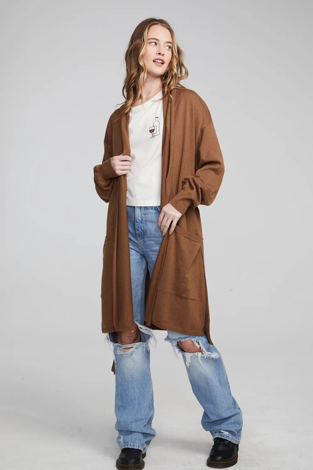 Online Eve Deep Taupe Sweater Women Outerwear|Loungewear