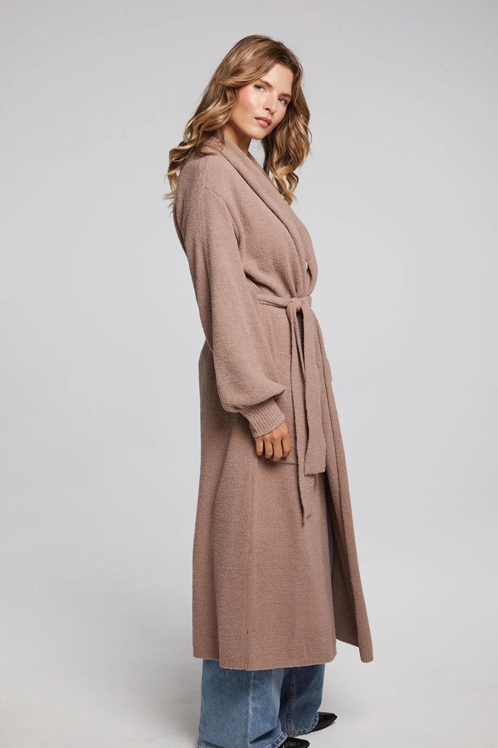 Outlet Evee Warm Taupe Maxi Cardigan Women Outerwear|Loungewear