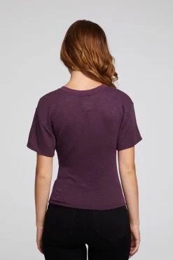 Cheap Evelynn Plum Perfect Tee Women Loungewear|Tops