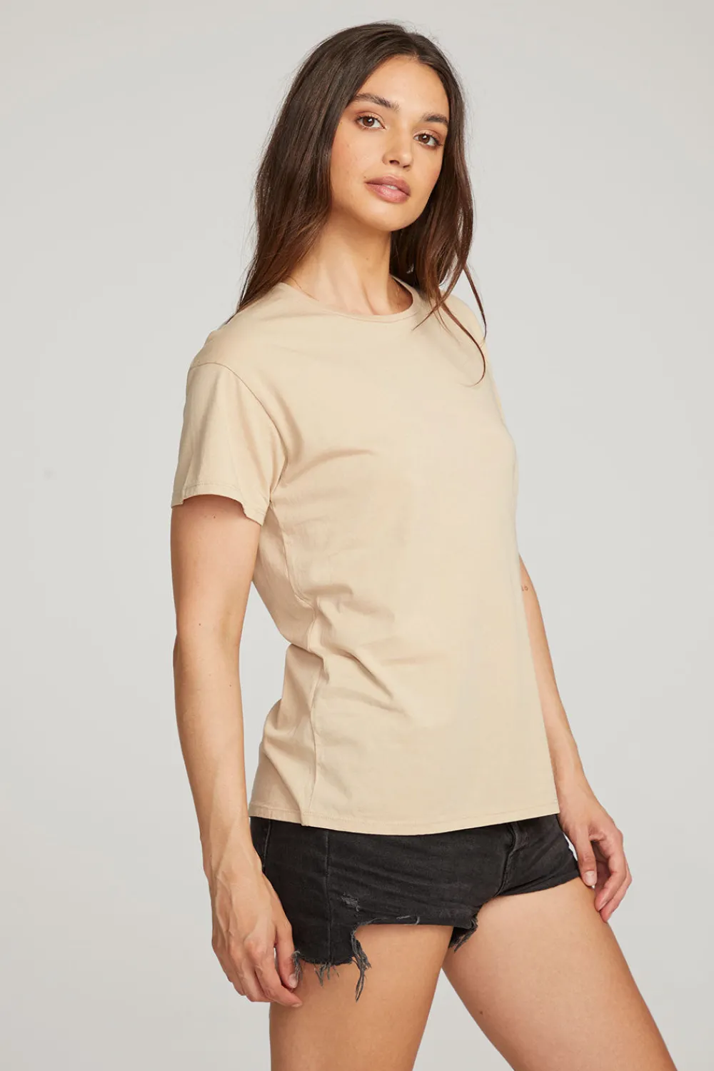 Flash Sale Everyday Essential Cappuccino Crew Neck Tee Women Loungewear|Essentials