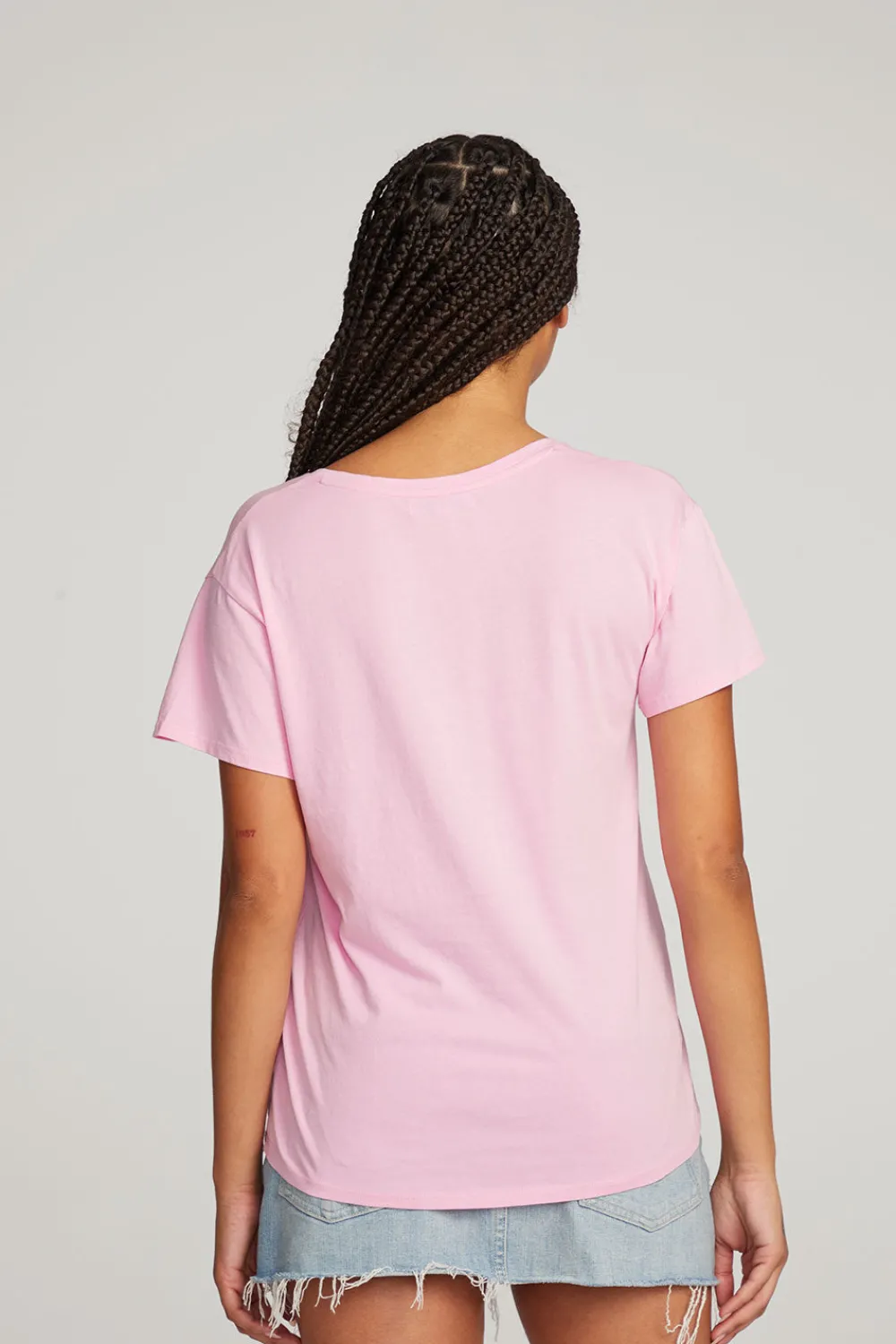 New Everyday Essential Pastel Lavender V-neck Tee Women Loungewear|Essentials