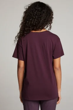 Discount Everyday Essential Plum Perfect V Neck Tee Women Loungewear|Tops