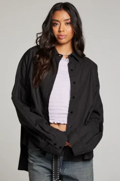 Outlet Ezra Licorice Button Up Women Loungewear|Tops