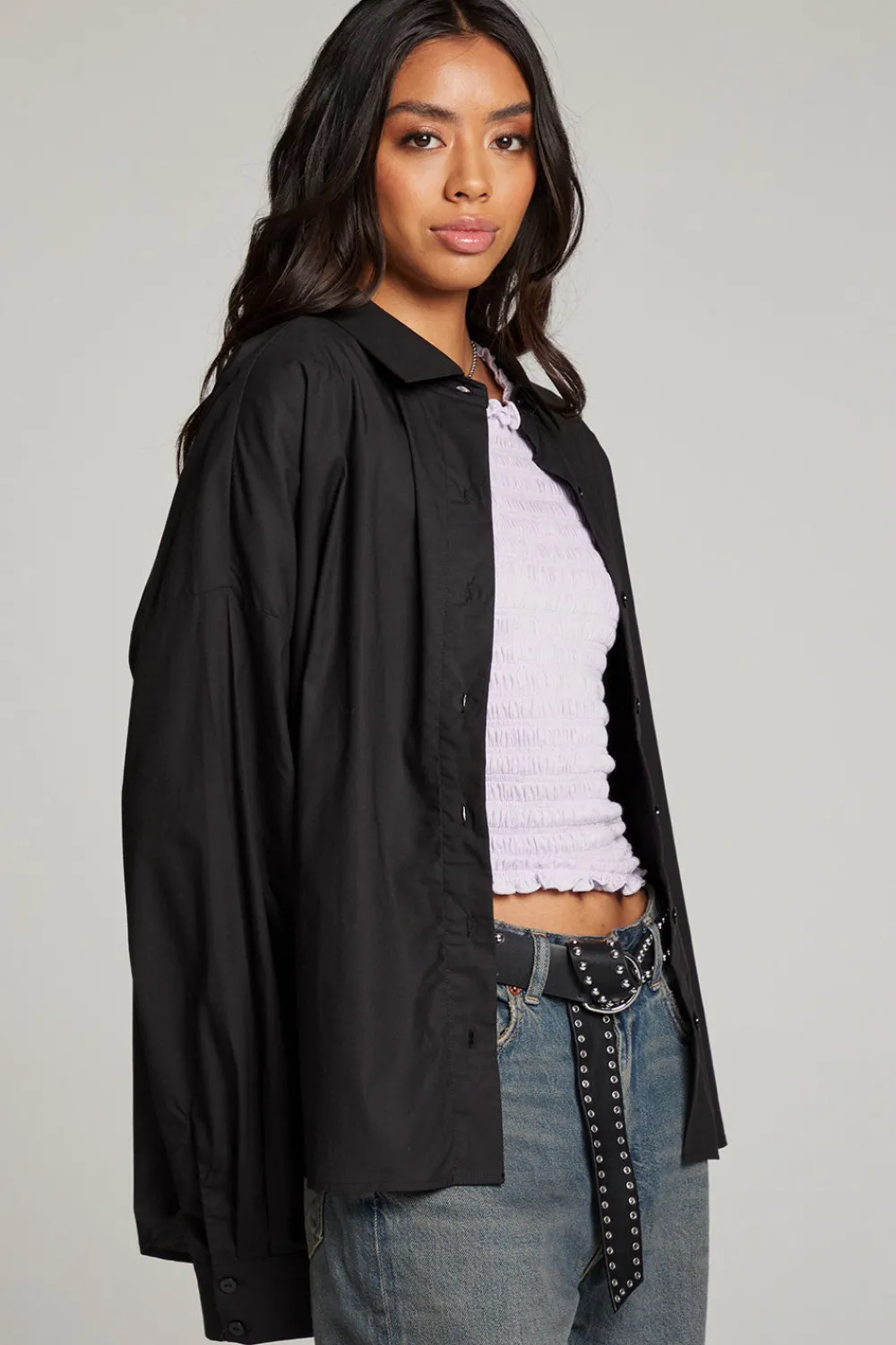 Outlet Ezra Licorice Button Up Women Loungewear|Tops