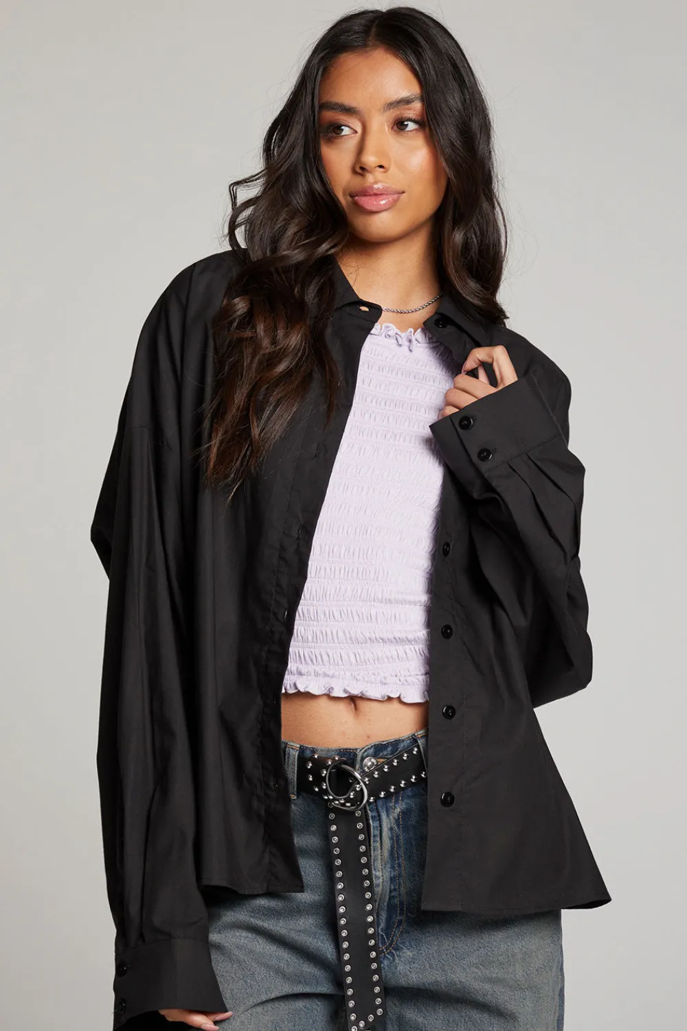 Outlet Ezra Licorice Button Up Women Loungewear|Tops