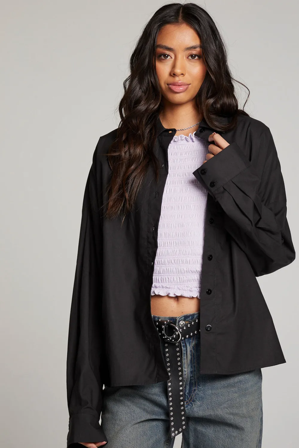 Outlet Ezra Licorice Button Up Women Loungewear|Tops