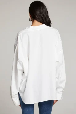 Outlet Ezra White Button Up Women Loungewear|Tops