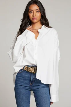 Outlet Ezra White Button Up Women Loungewear|Tops