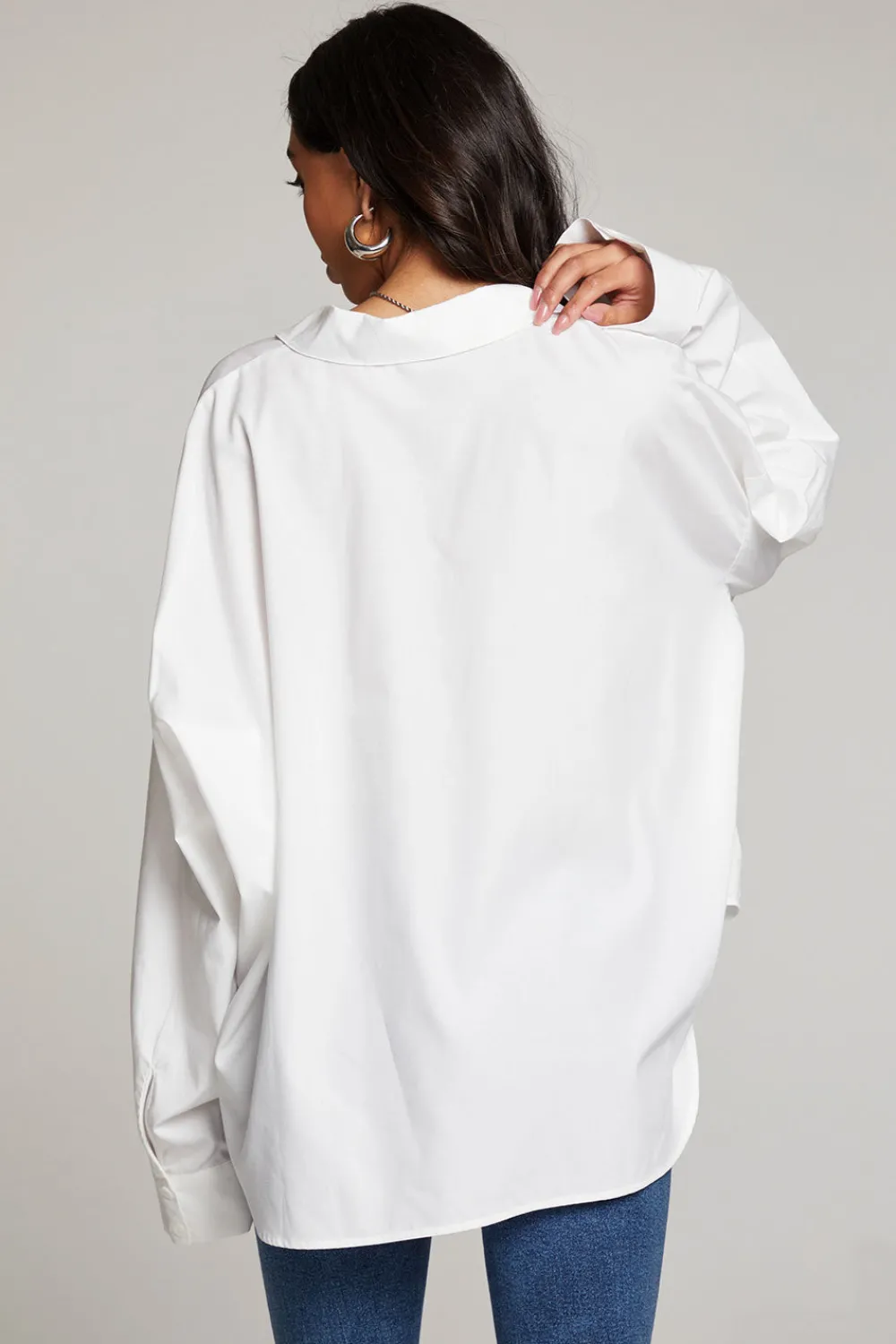 Outlet Ezra White Button Up Women Loungewear|Tops