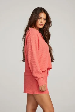 Hot Flame Long Sleeve Women Loungewear|Tops