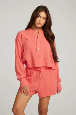 Hot Flame Long Sleeve Women Loungewear|Tops