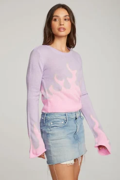 Hot Flame Sweater Women Loungewear|Graphics