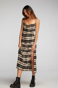 Sale Flannel Midi Slip Dress Women Loungewear|Dresses