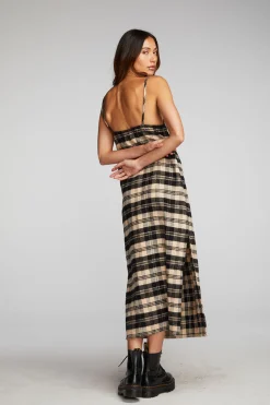 Sale Flannel Midi Slip Dress Women Loungewear|Dresses