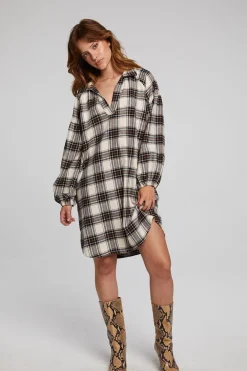 Fashion Folk Americana Plaid Mini Dress Women Loungewear|Dresses