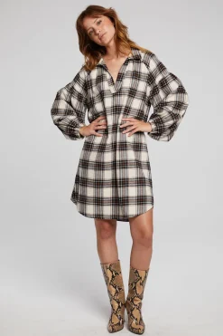 Fashion Folk Americana Plaid Mini Dress Women Loungewear|Dresses