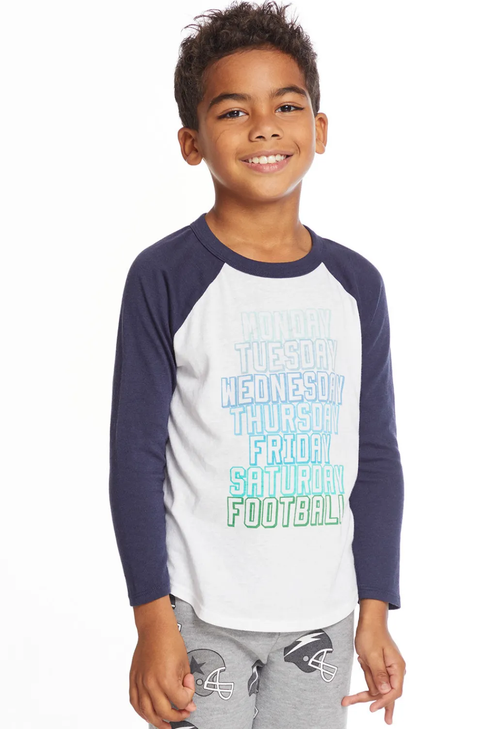 Fashion Football Sunday Boys Long Sleeve Kids/BOY Boys