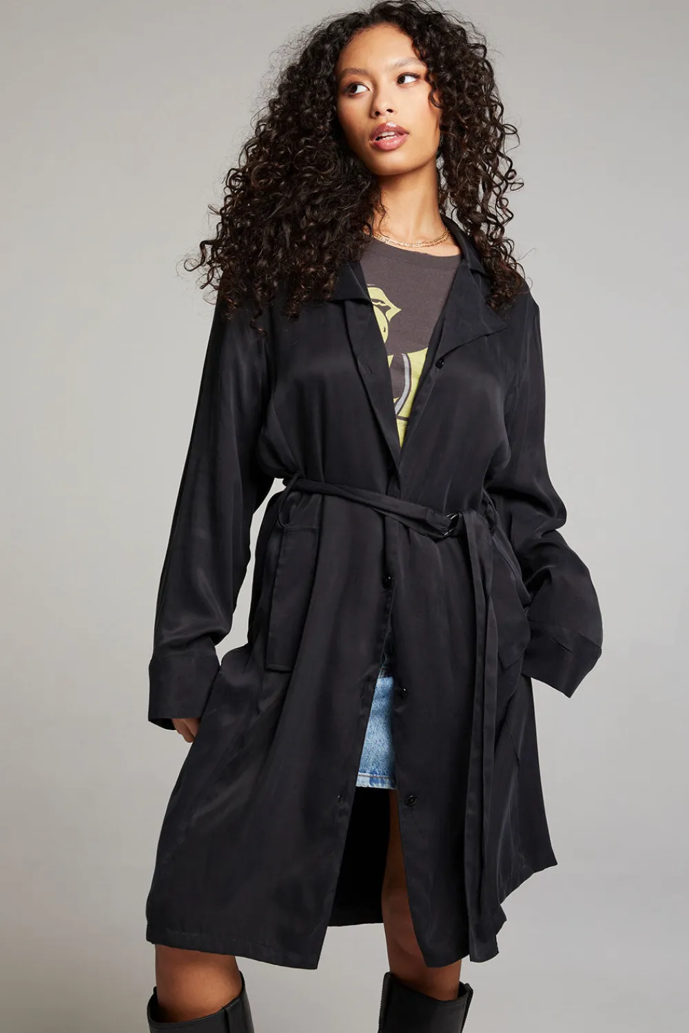 Shop Ford Licorice Trench Coat Women Outerwear|Loungewear
