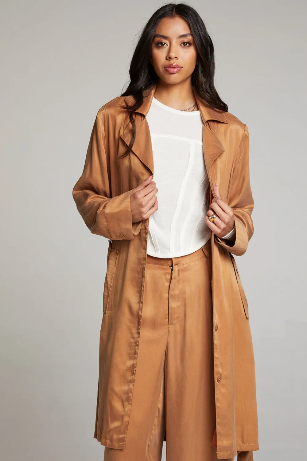 Clearance Ford Toffee Trench Coat Women Outerwear|Loungewear