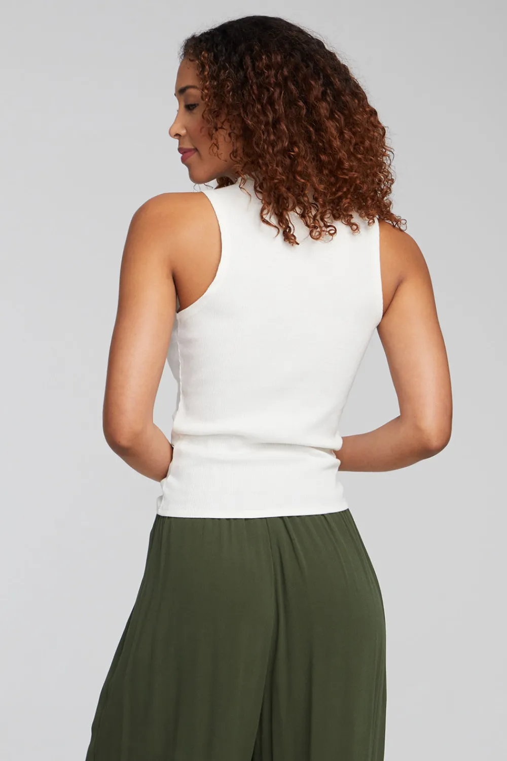 Cheap Fox Bright White Tank Women Loungewear|Tops