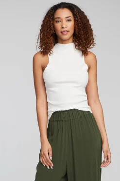 Cheap Fox Bright White Tank Women Loungewear|Tops