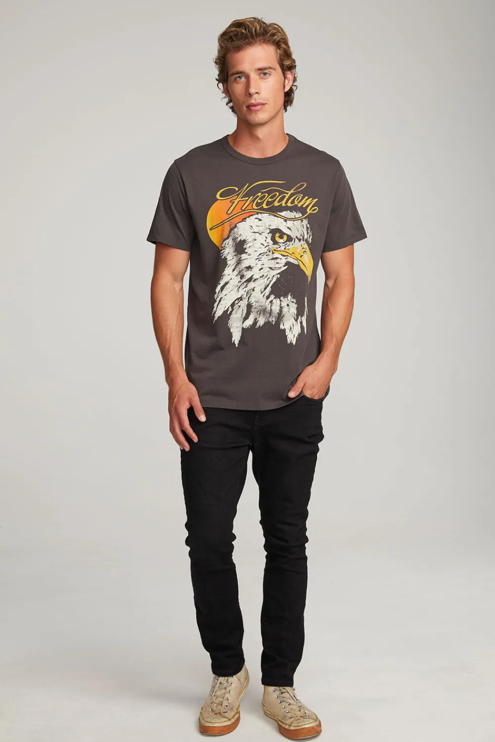 Cheap Freedom Eagle Mens Tee Tops