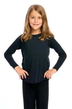New Gauze Jersey Long Sleeve Blocked Raglan Baseball Tee Kids/BOY Boys