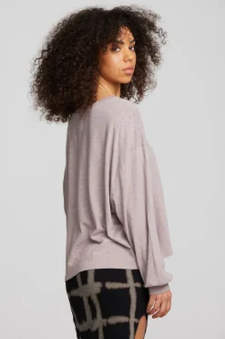 Hot Gauze Jersey Long Sleeve Tee Women Loungewear|Tops