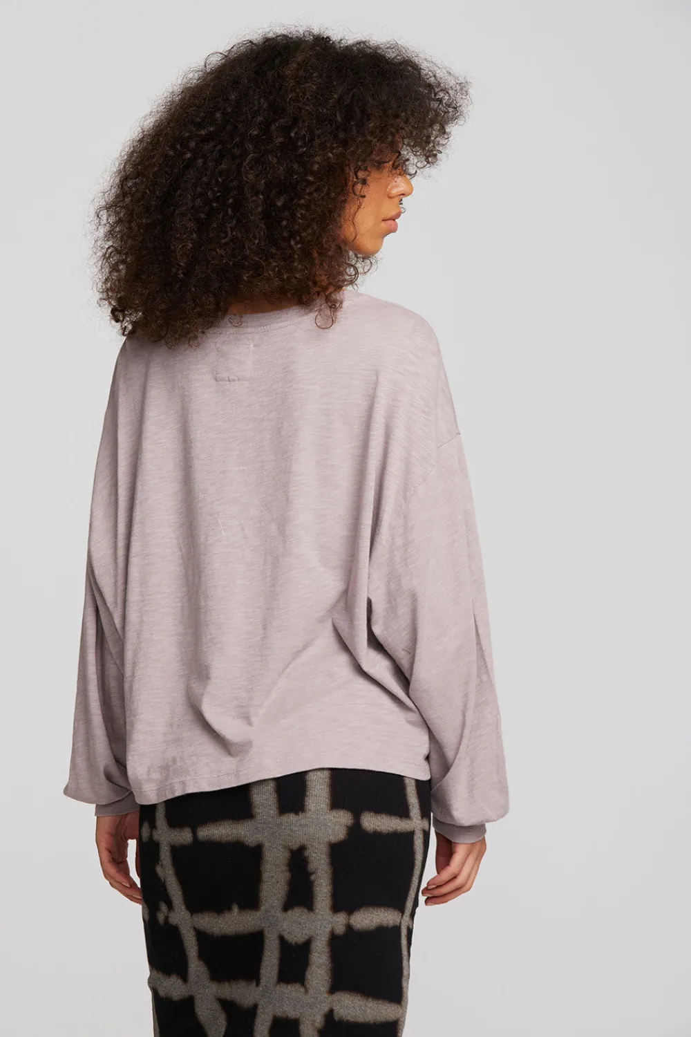 Hot Gauze Jersey Long Sleeve Tee Women Loungewear|Tops