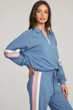 Cheap Gilette Vintage Blue Pullover Women Loungewear|Tops