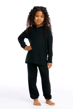 Fashion Girls Cozy Knit Slouchy Moto Jogger Kids Girls