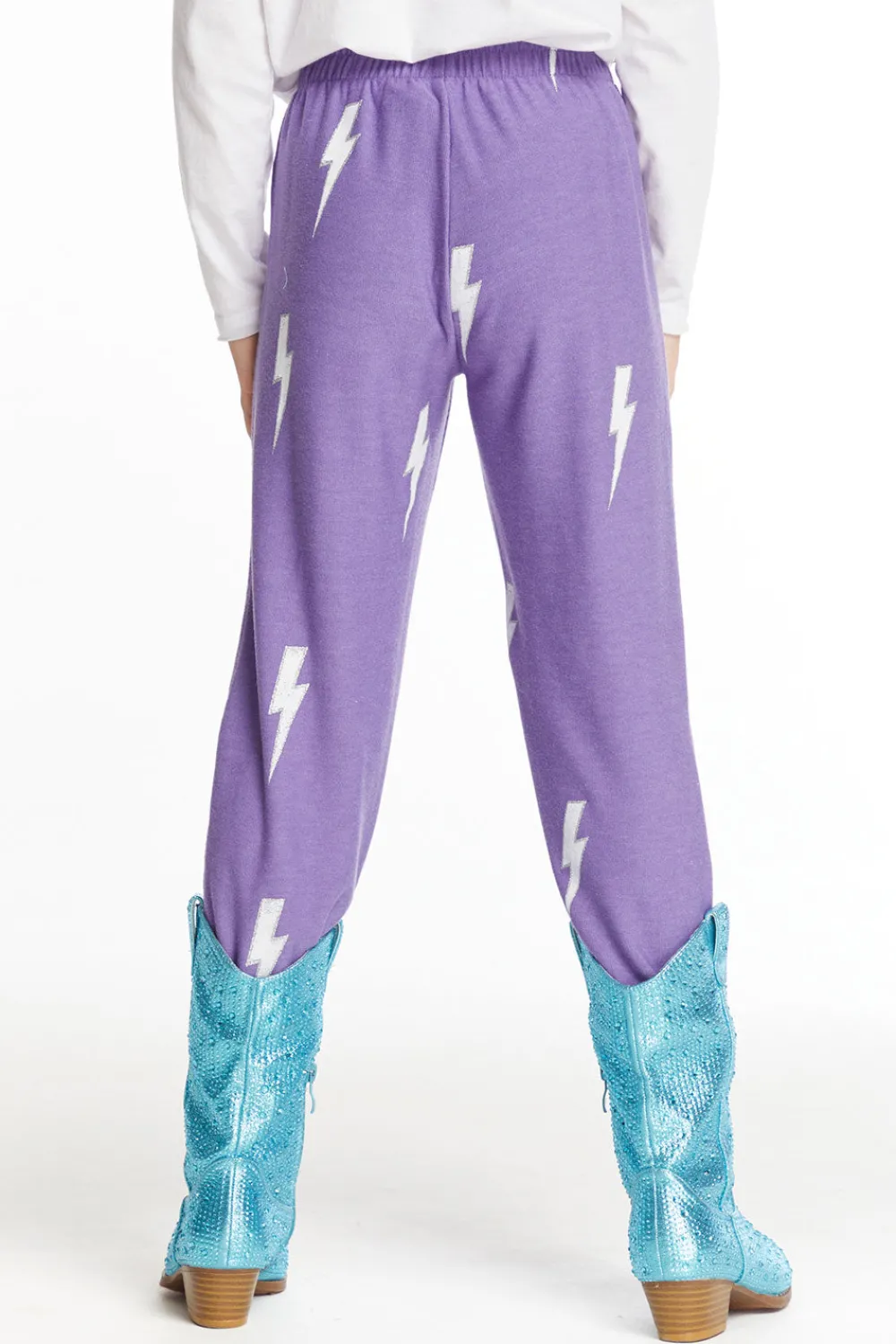 Hot Glitter Bolt Girls Love Knit Pants Kids Girls
