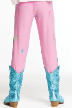 Cheap Glitter Bolts Girls Pant Kids Girls