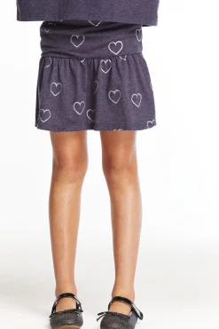 Cheap Glitter Hearts Girls Peplum Skirt Kids Girls