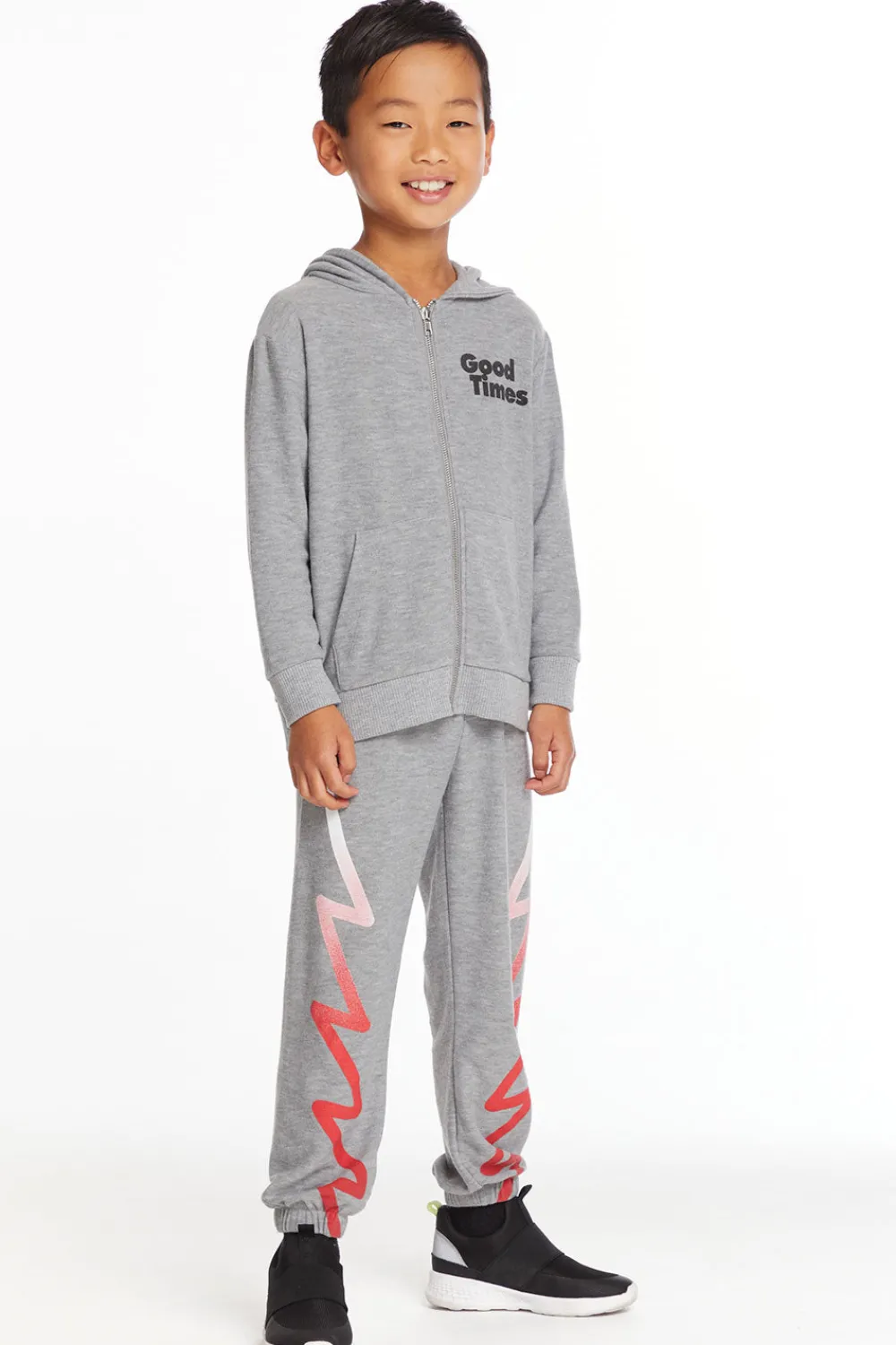 Sale Good Times Boys Long Sleeve Zip Up Hoodie Kids/BOY Boys