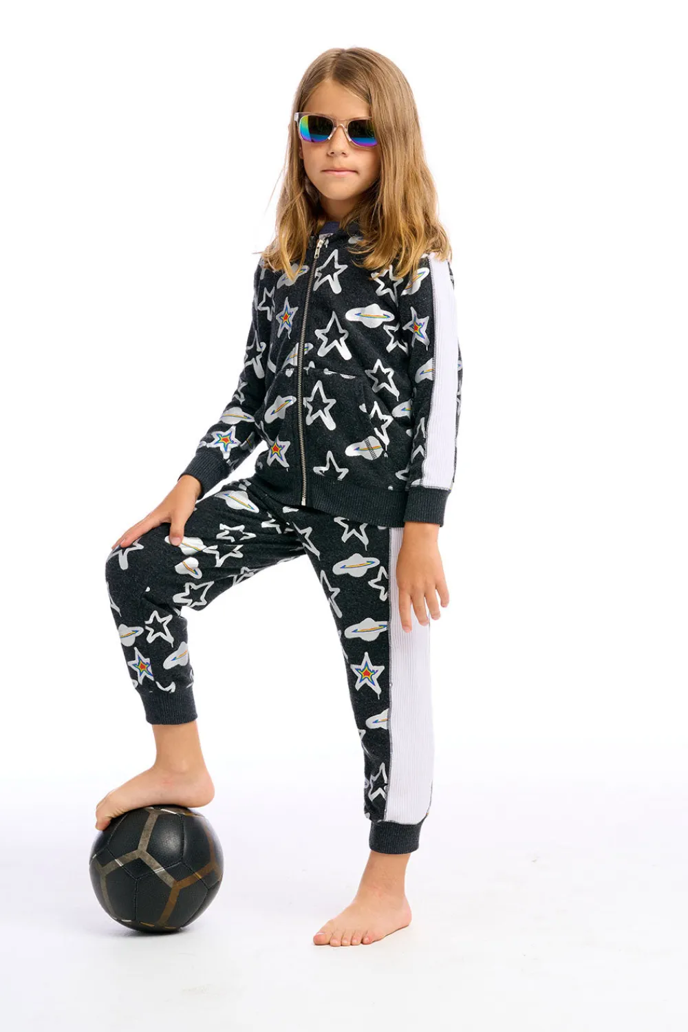 Shop Graffiti Saturn Zip Up Hoodie Kids/BOY Boys