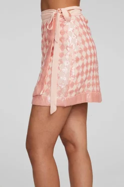 Best Sale Gramercy Wrap Skirt Embellished Check Women Loungewear|Bottoms